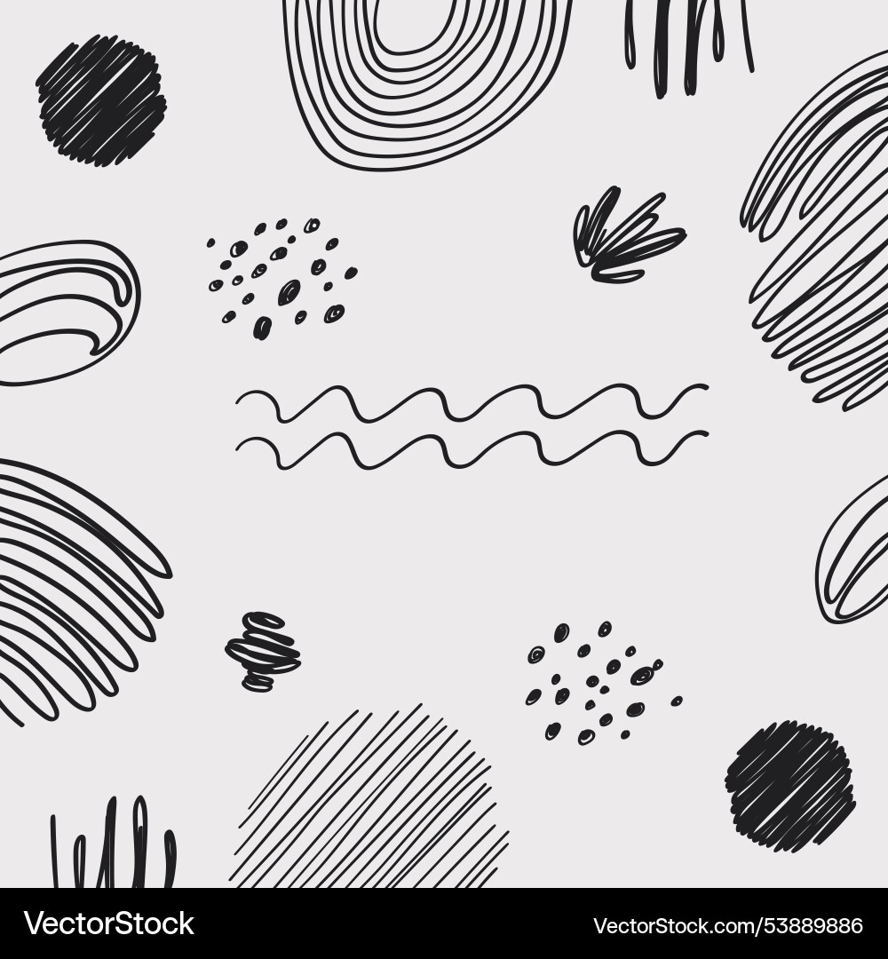 Black and white abstraction with lines Vector Image