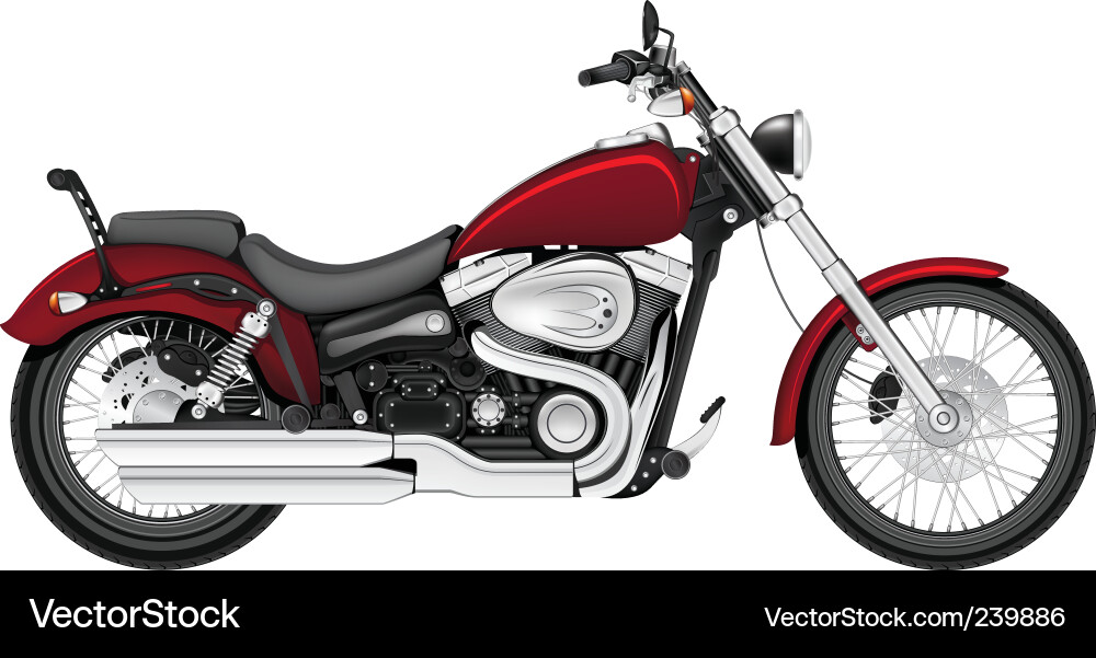 Stilvolles Motorrad Vektorbild