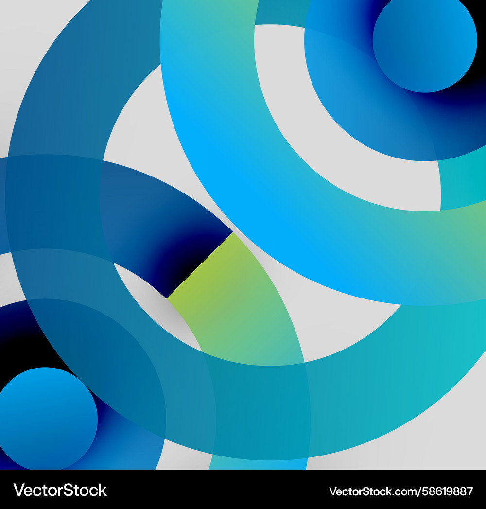 Abstract composition featuring overlapping Abstract composition featuring overlapping Vector Image