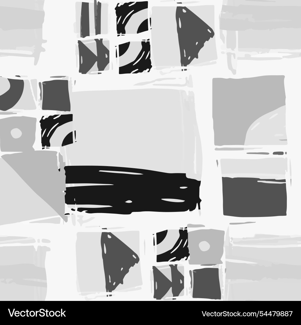Abstract geometric pattern with squares and sharp Vector Image