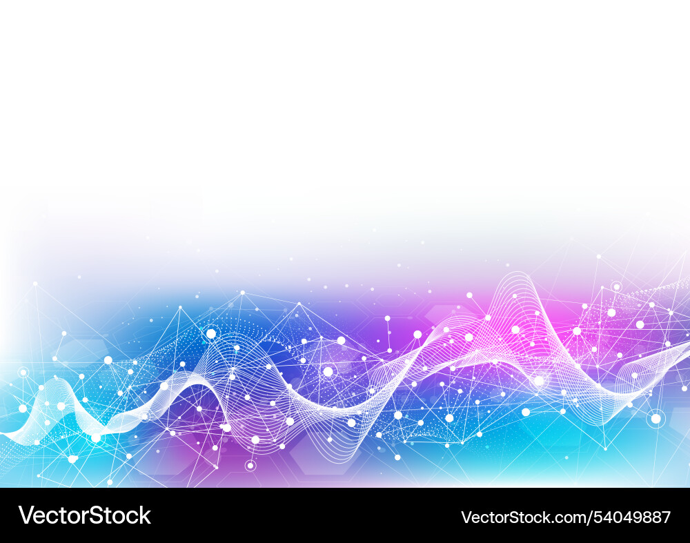 Abstract technology dot and line connection Vector Image