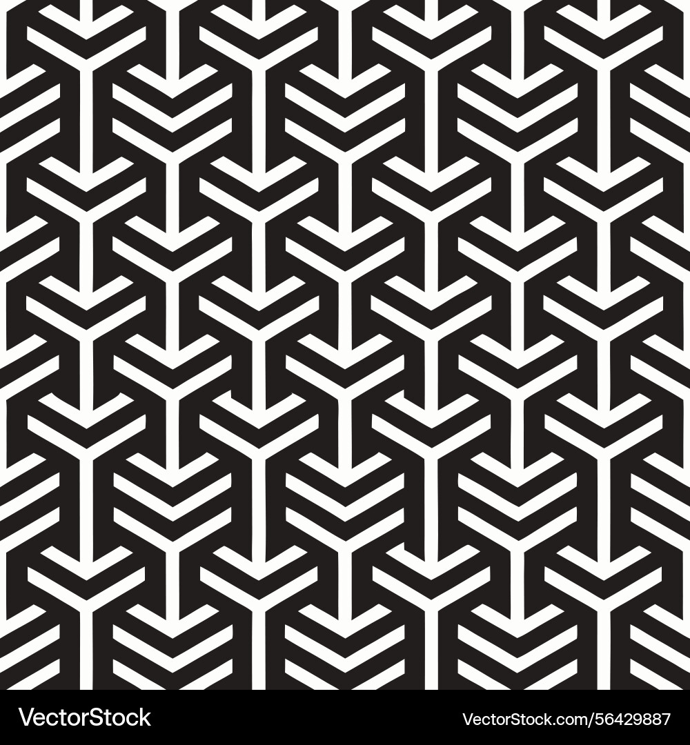 Geometric pattern with abstract arrow shapes Vector Image