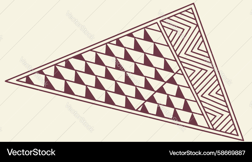 Geometric triangle pattern abstract texture Vector Image