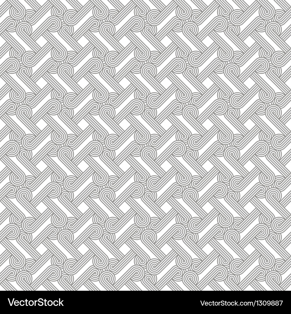 Interlocking Circle Pattern Vector Image
