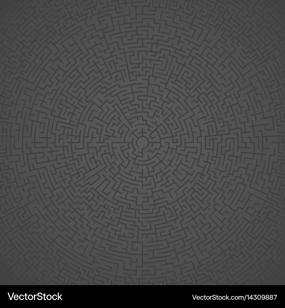 Maze labyrinth puzzle challenge pattern vector image