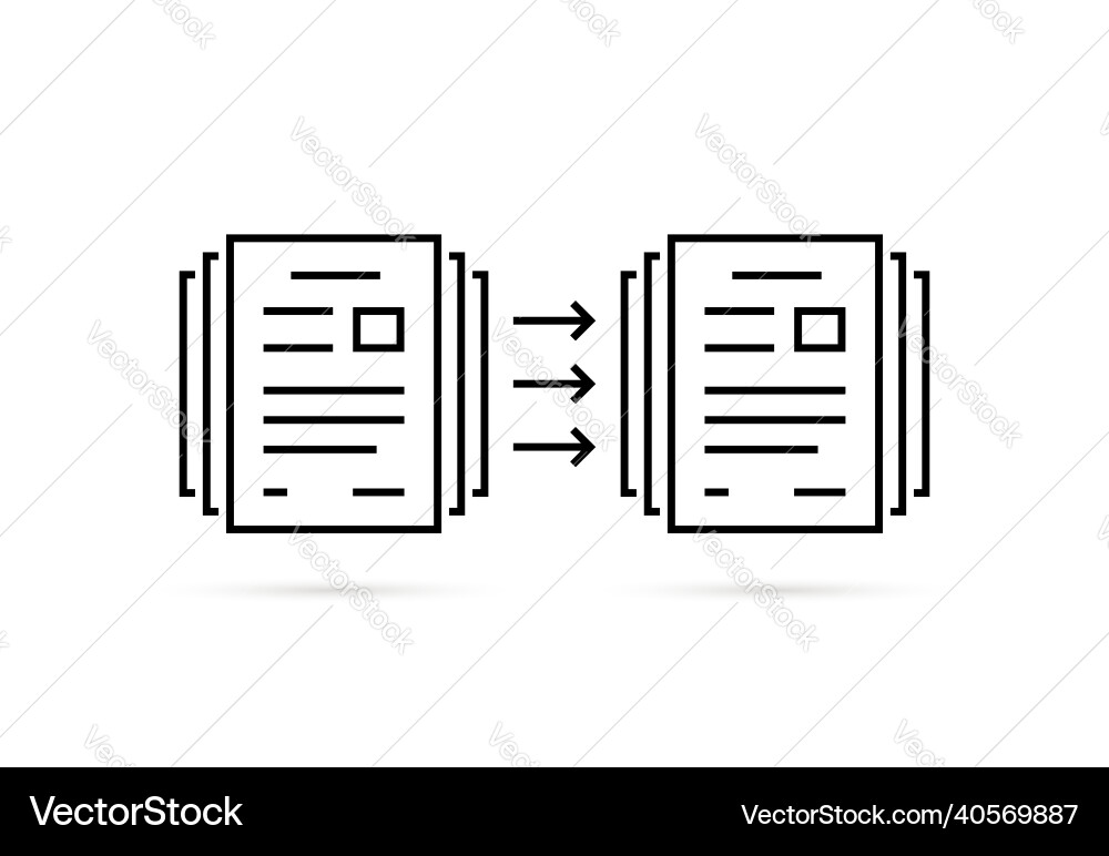 New doc copy like duplicate file icon New doc copy like duplicate file icon vector image