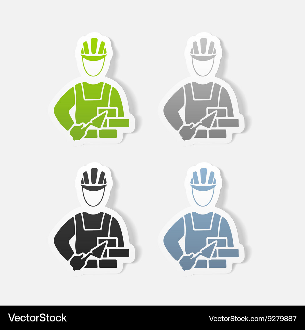 Realistic design element builder Vector Image