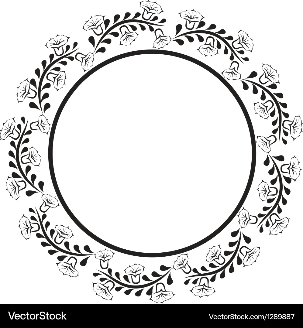 Round border Royalty Free Vector Image - VectorStock