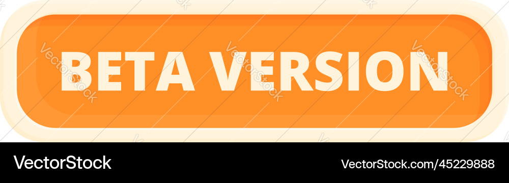 Beta version tag icon cartoon computer Beta version tag icon cartoon computer vector image
