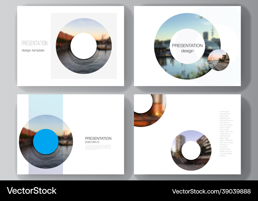 Layout of the presentation slides design Layout of the presentation slides design Vector Image