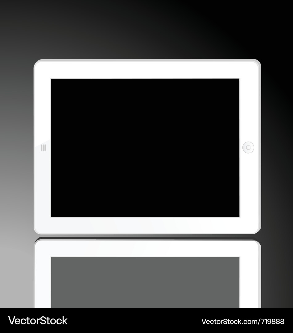Tablet Device Display vector image