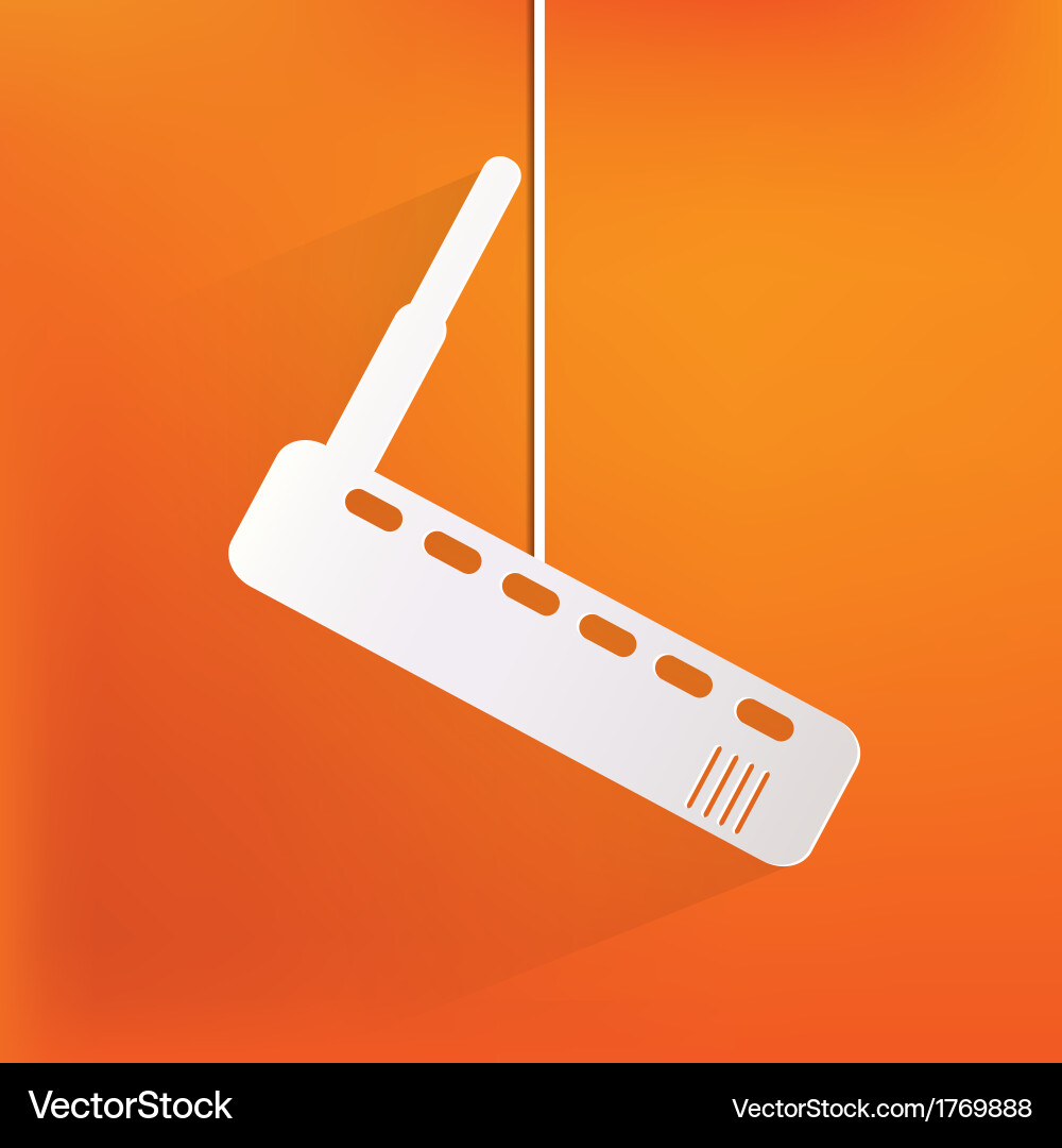 Wi fi router web icon vector image