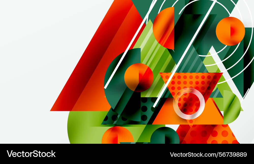 Abstract geometric composition overlapping shapes Abstract geometric composition overlapping shapes vector image