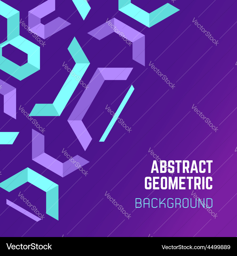 Asymmetric Abstract Geometric Background Vector Image