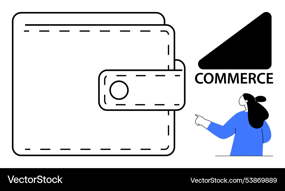 Digital wallet and e-commerce concepts Digital wallet and e-commerce concepts vector image