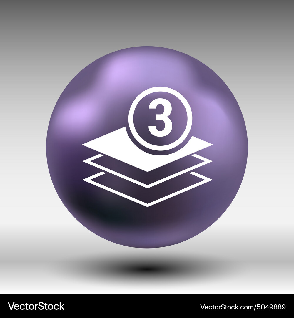Elegant pyramid multiple layer element icons Vector Image