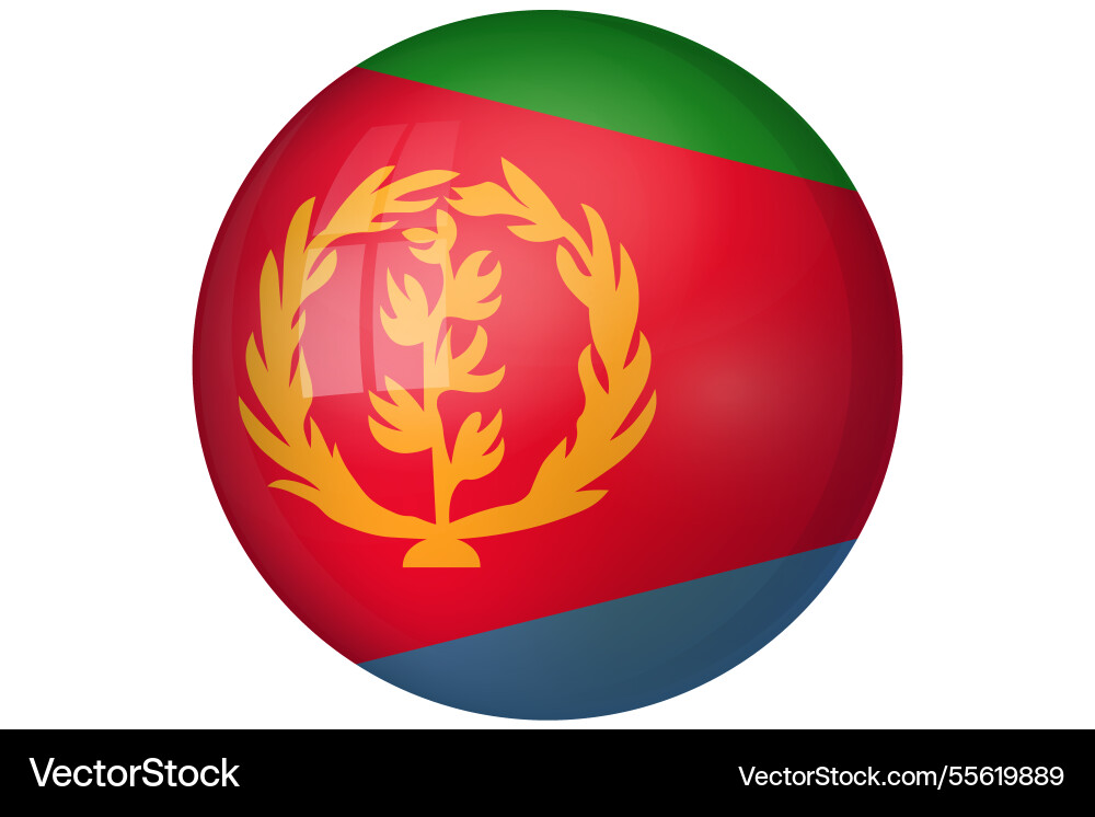 Flagge von eritrea eritrean nationale Symbol Flagge von eritrea eritrean nationale Symbol vektorbild