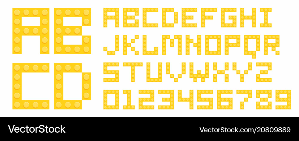 Kunststoff Bausteine Alphabet Kunststoff Bausteine Alphabet vektorbild