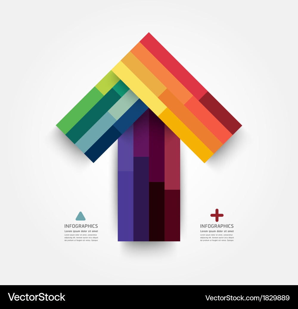 Minimal Arrow Layout Template Vector Image