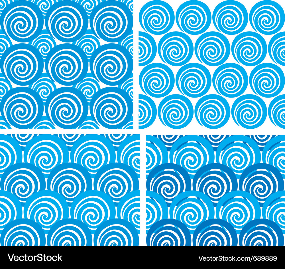 Seamless pattern with waves Vector Image