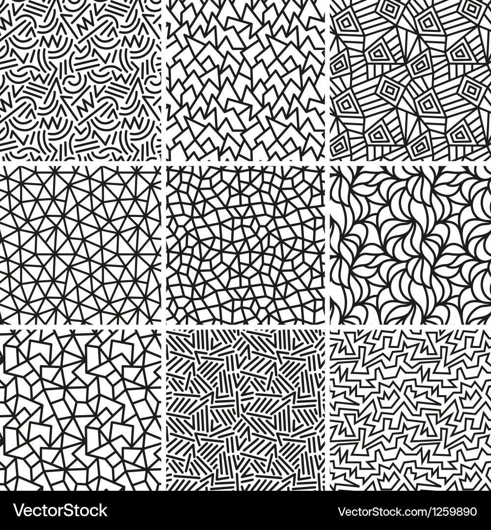 Abstract Geometric Patterns vector image