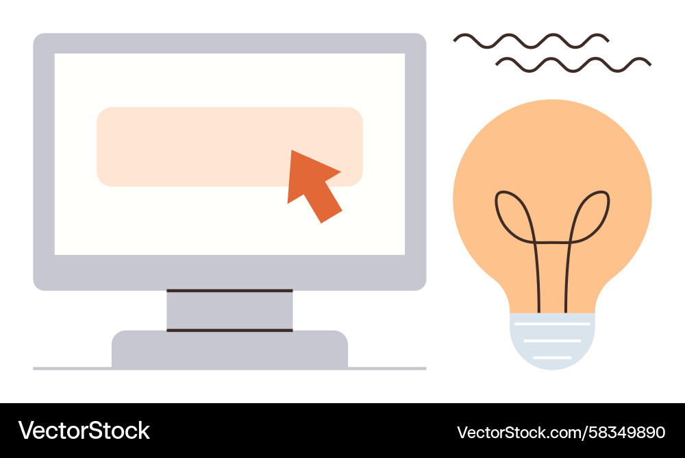 Click Pointer & Innovation Vector Image