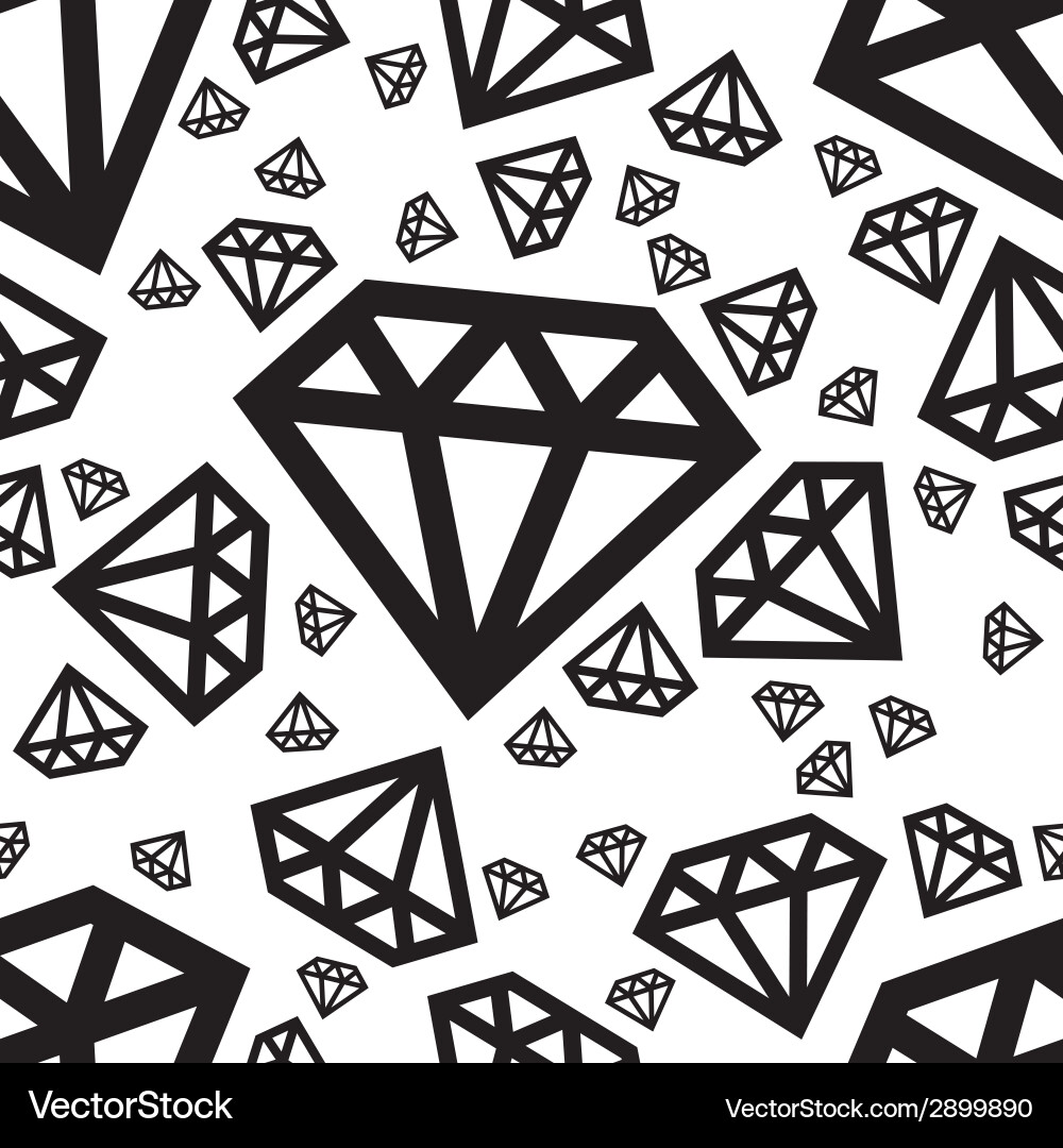 Diamond Seamless Pattern Vector Image