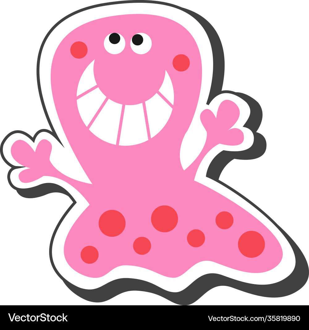 Funny monster icon vector image