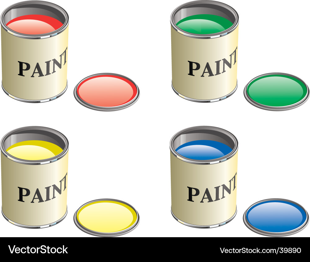 Paint can vector image