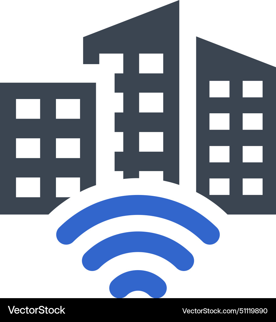 Smart city icon Royalty Free Vector Image - VectorStock
