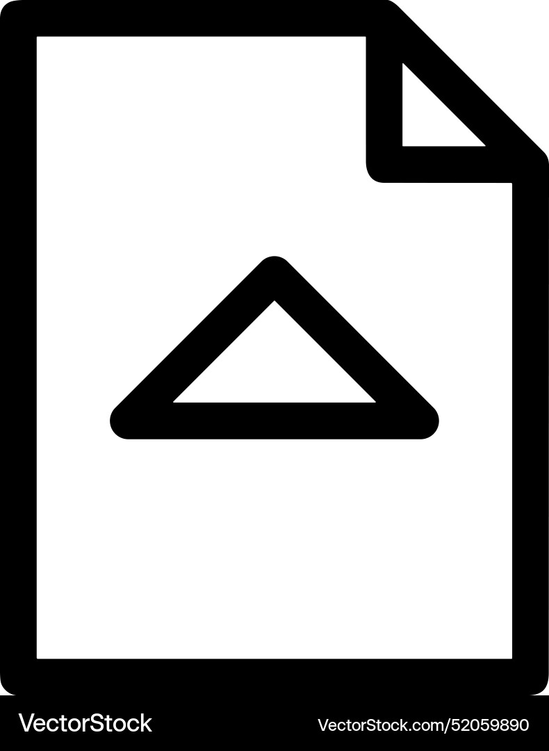 Upload outline icon symbol image Vector Image