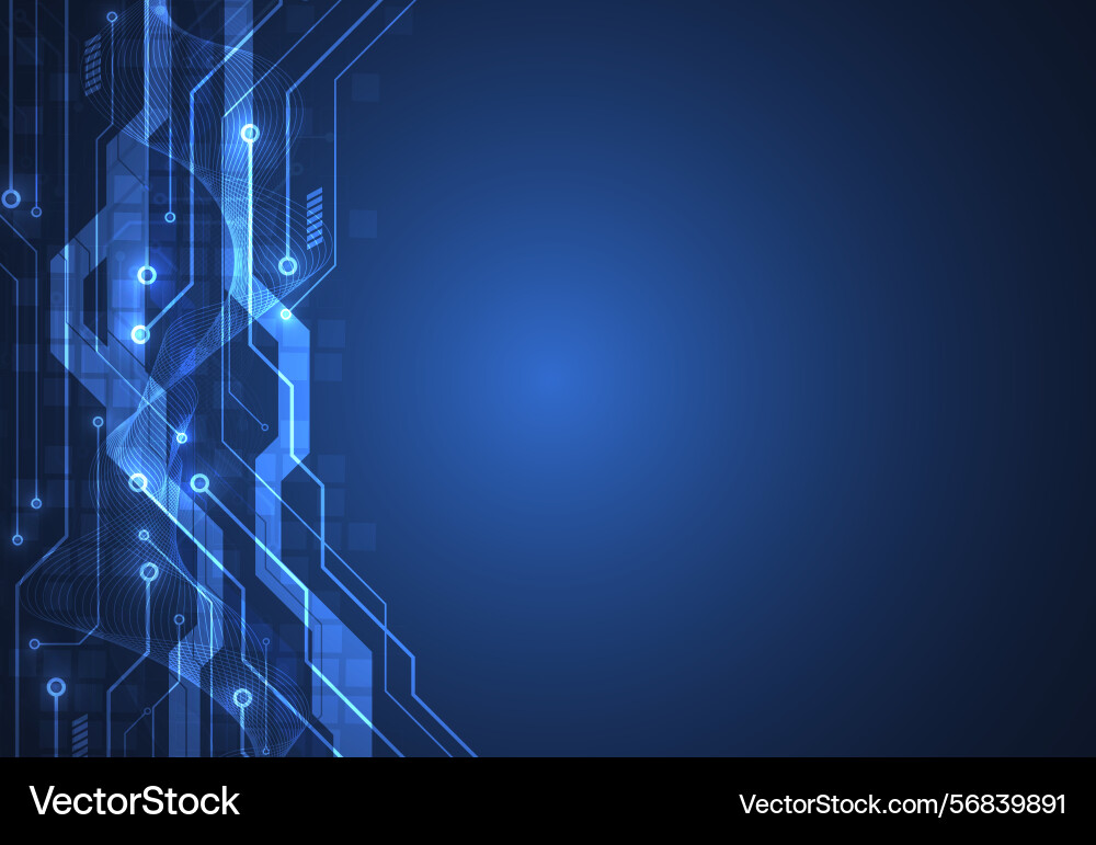 Abstract background with technology circuit board Vector Image