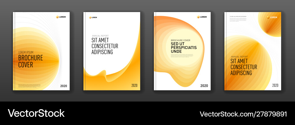 Brochure cover design templates set for business Brochure cover design templates set for business vector image