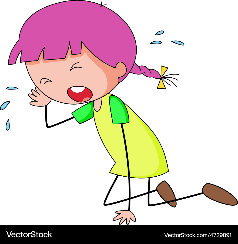 Crying Royalty Free Vector Image Vectorstock