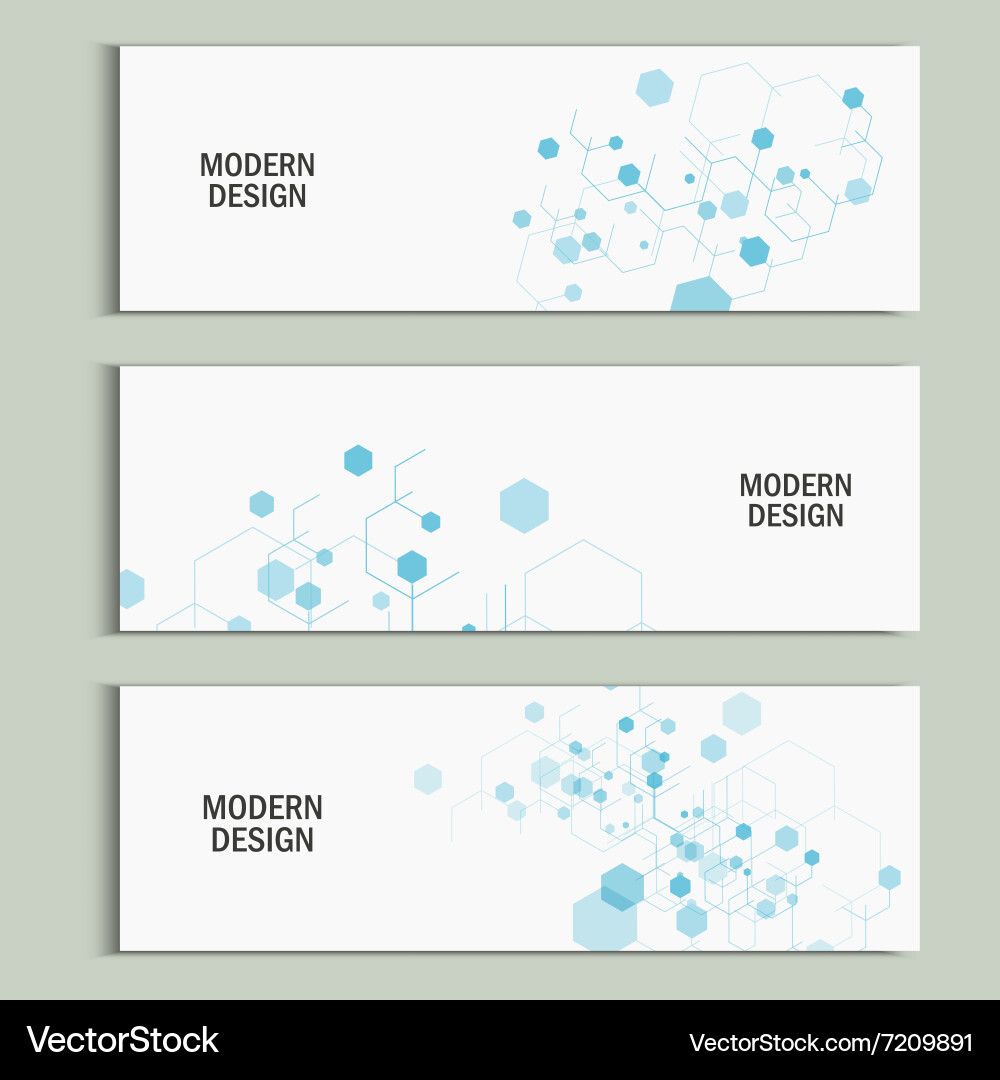 Hexagon Network Connection Background vector image