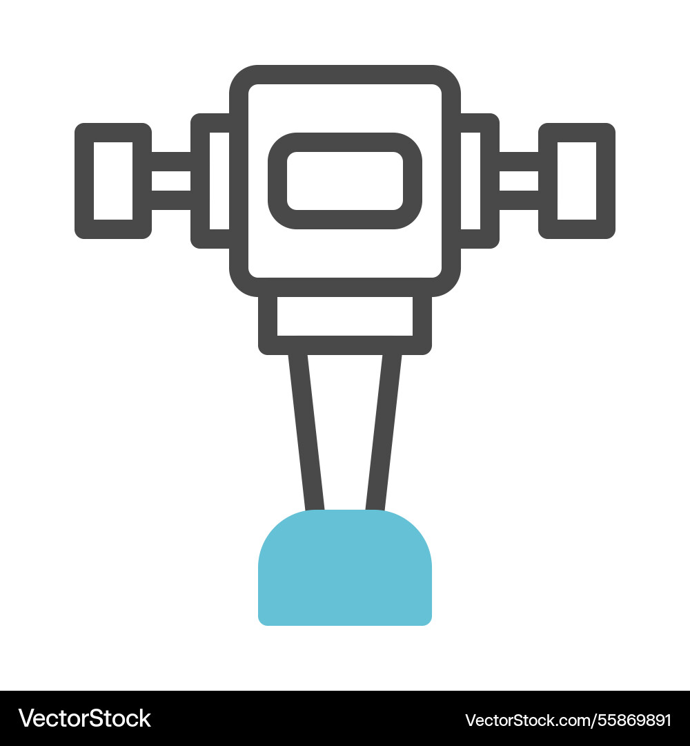Outline icon of a tapping machine Outline icon of a tapping machine vector image