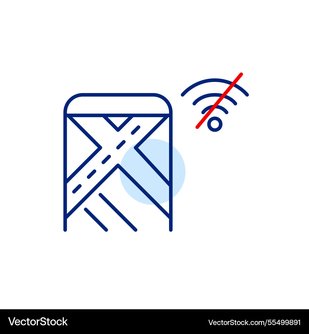 Smartphone with navigation app map and no wi-fi Smartphone with navigation app map and no wi-fi vector image