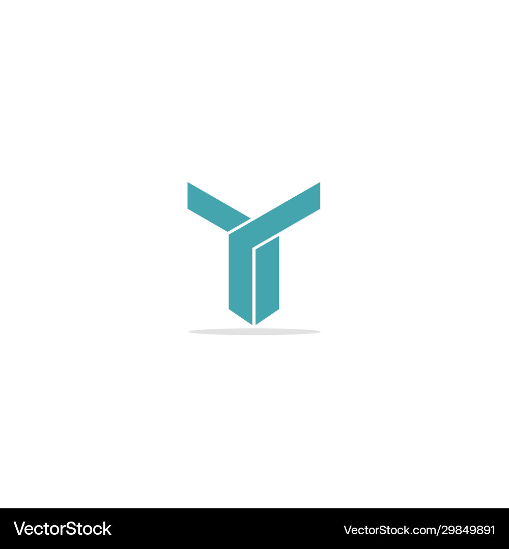 Y Initial Logo - Modern Shape Vector Image