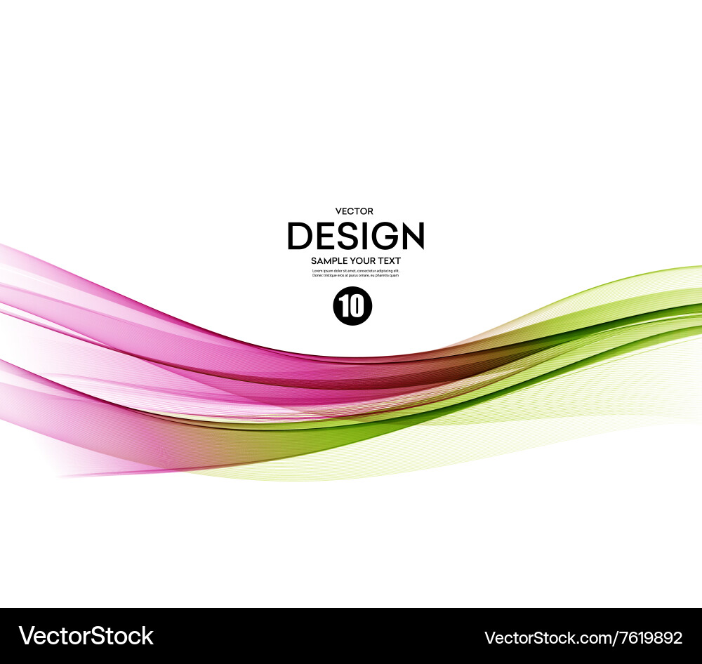 Abstract Wavy Gradient Background vector image