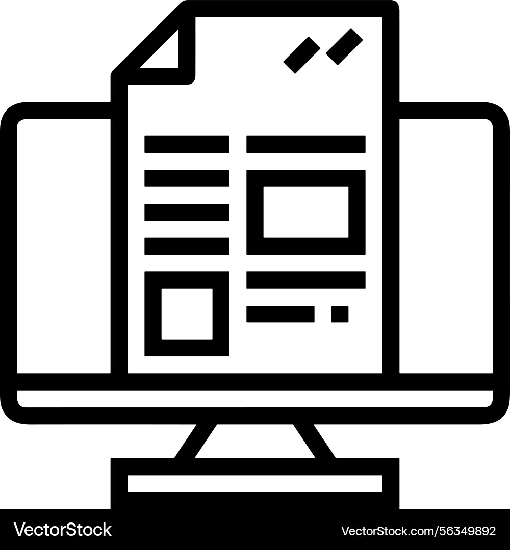 Computer icon symbol image Vector Image