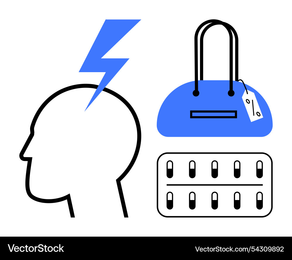 Concepts of idea generation shopping and payment Vector Image