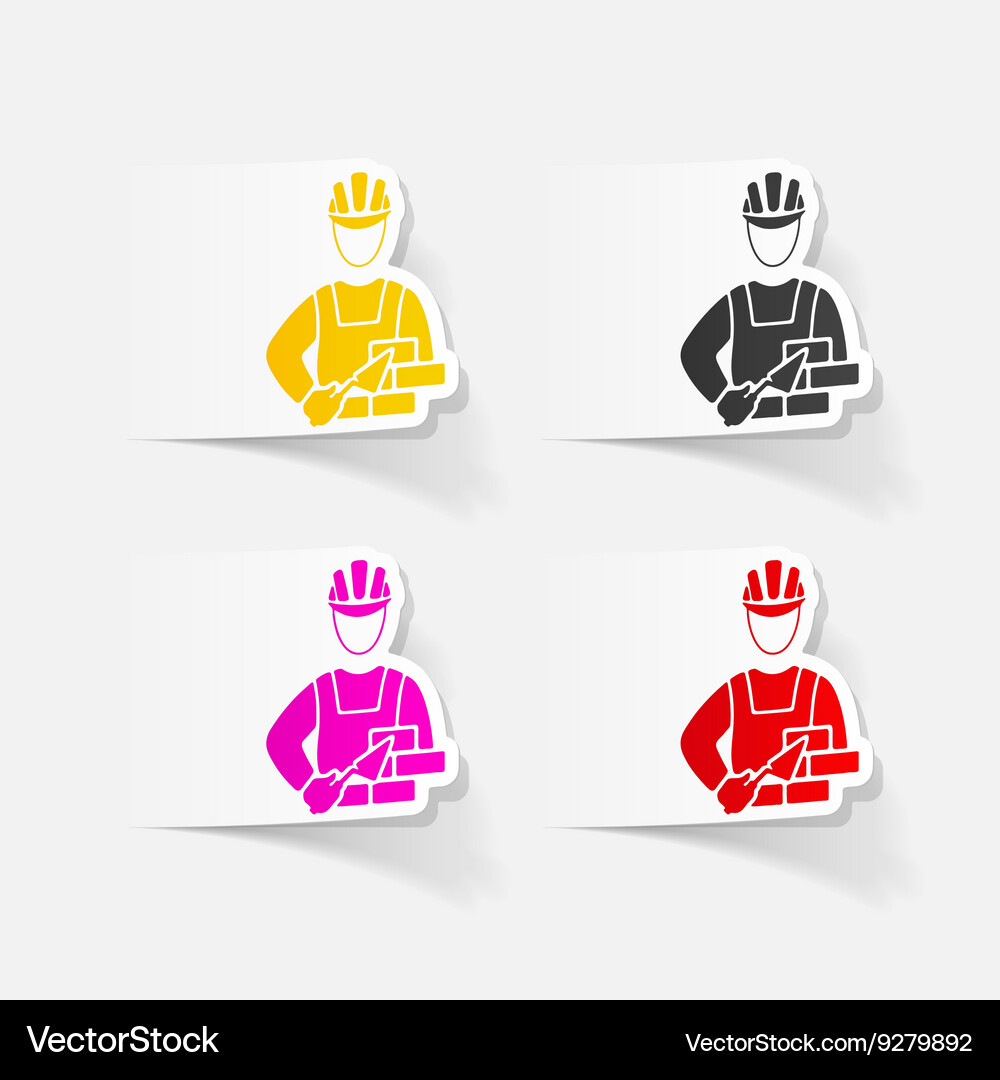 Realistic design element builder Vector Image