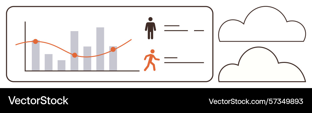 Data analytics dashboard with graphs user info Data analytics dashboard with graphs user info Vector Image