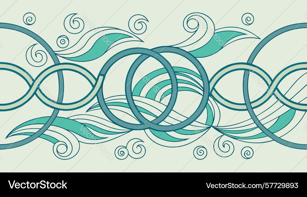 Dynamic swirling geometric circular patterns vector image