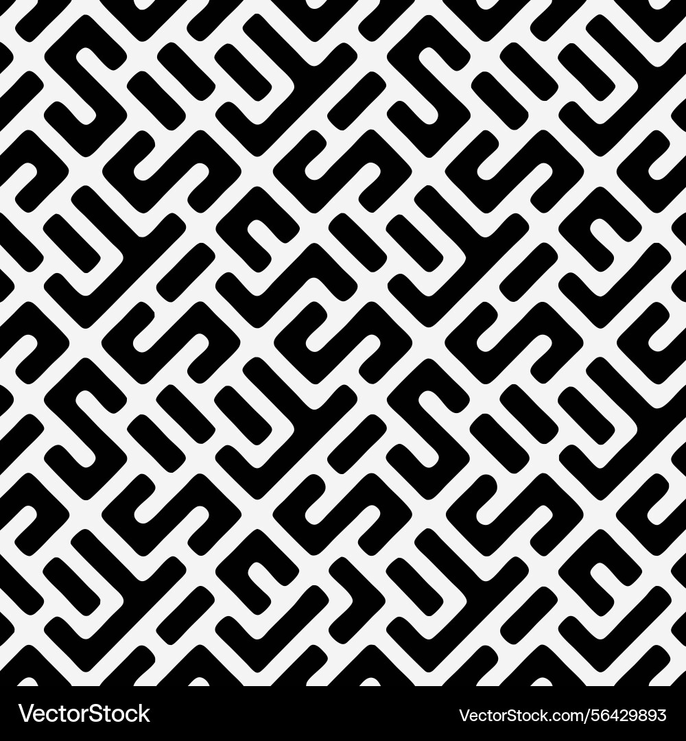 Geometric seamless pattern of abstract shapes vector image