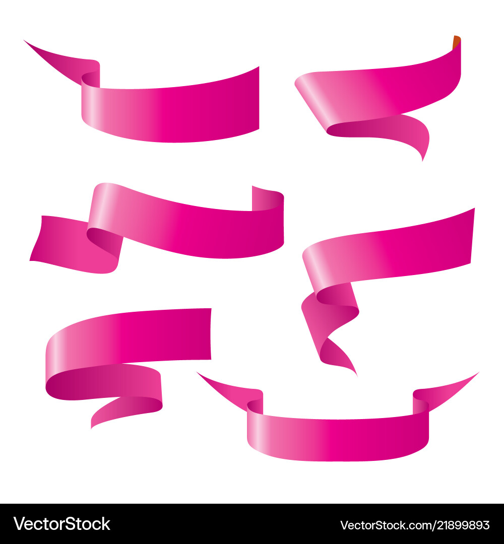 Ribbon patterns vector image