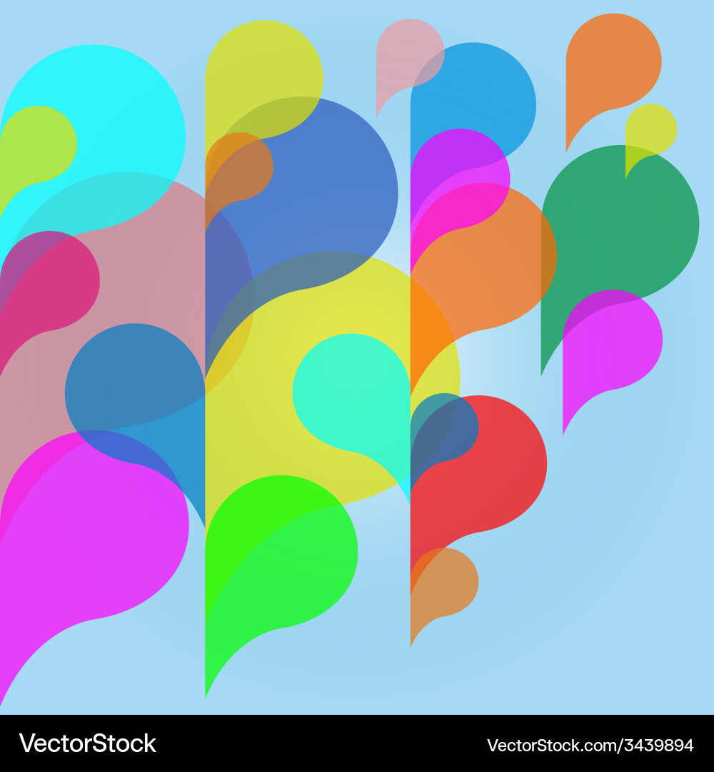 Abstract colorful background with bubbles Vector Image