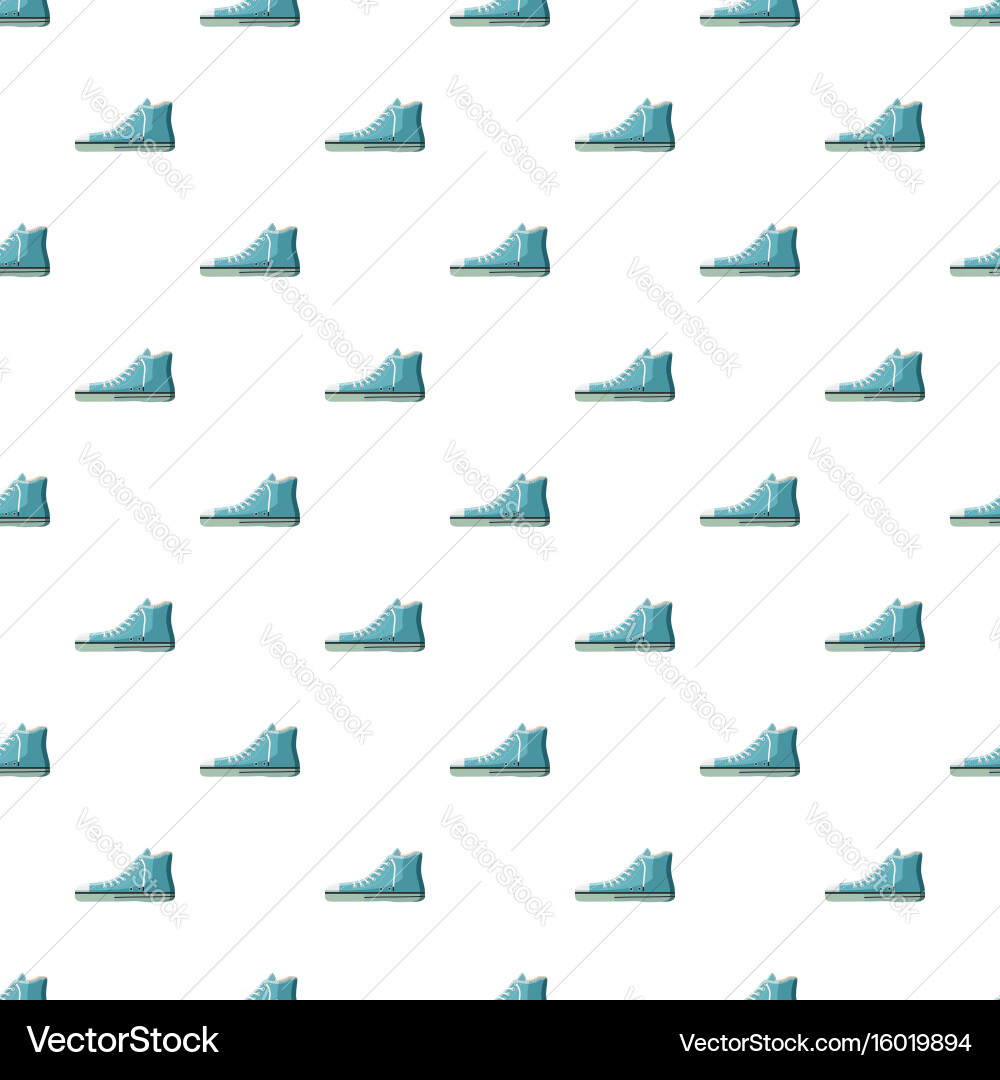 Blue boot pattern Vector Image