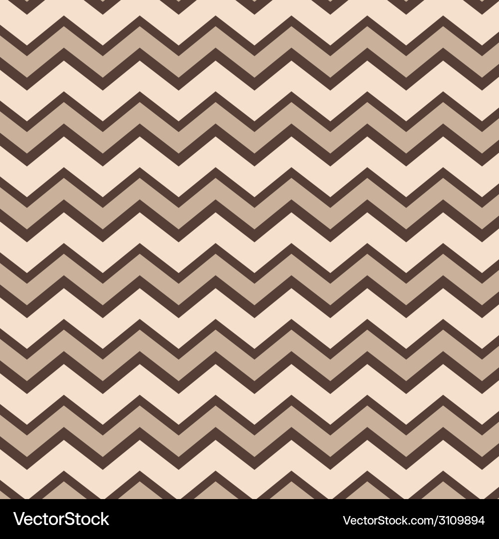 Brown Tan Zigzag Chevron Pattern Vector Image