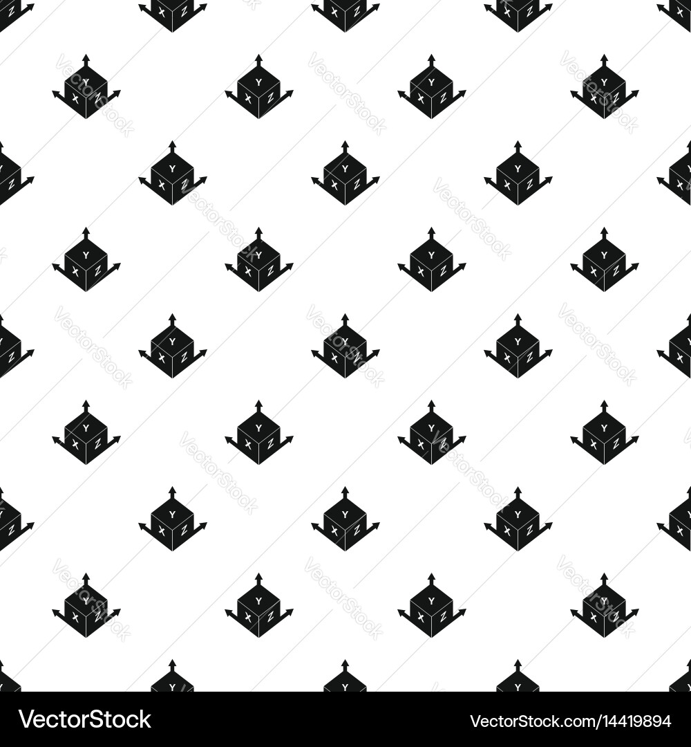 Measurement cube square pattern Vector Image